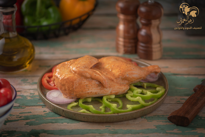 1/2 دجاجة متبلة بتتبيلة كلاسك ....