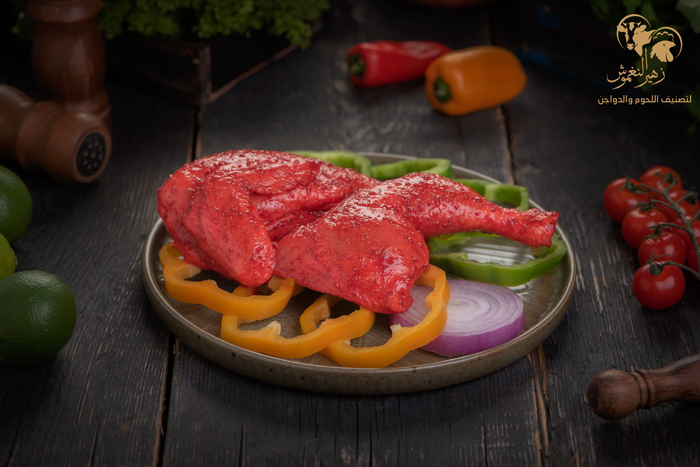 1/2 دجاجة متبلة بتتبيلة التندوري ....